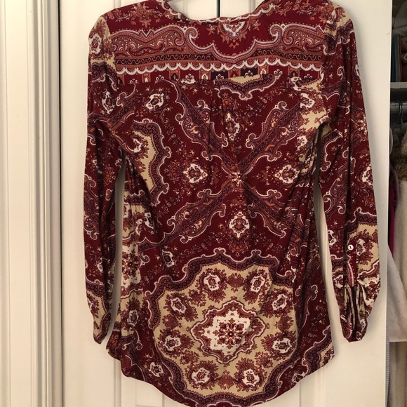 Anthropologie Sequin Paisley Top - Picture 2 of 6